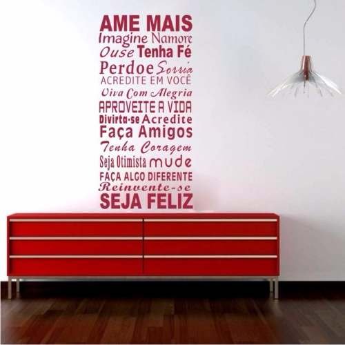 Adesivo Decorativo de Parede e Porta - Ame Mais