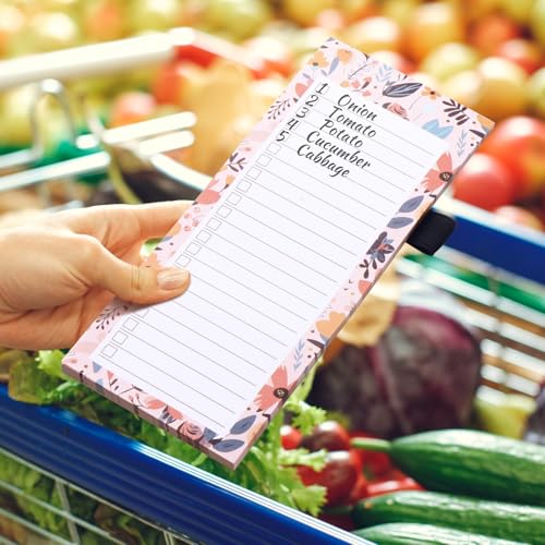 eROOSY 3 Stück Magnetische Notizblöcke, Magnetischer Einkaufszettelblock für den Kühlschrank, To-Do-List, To Do Listen Block, 50 Blatt/Block