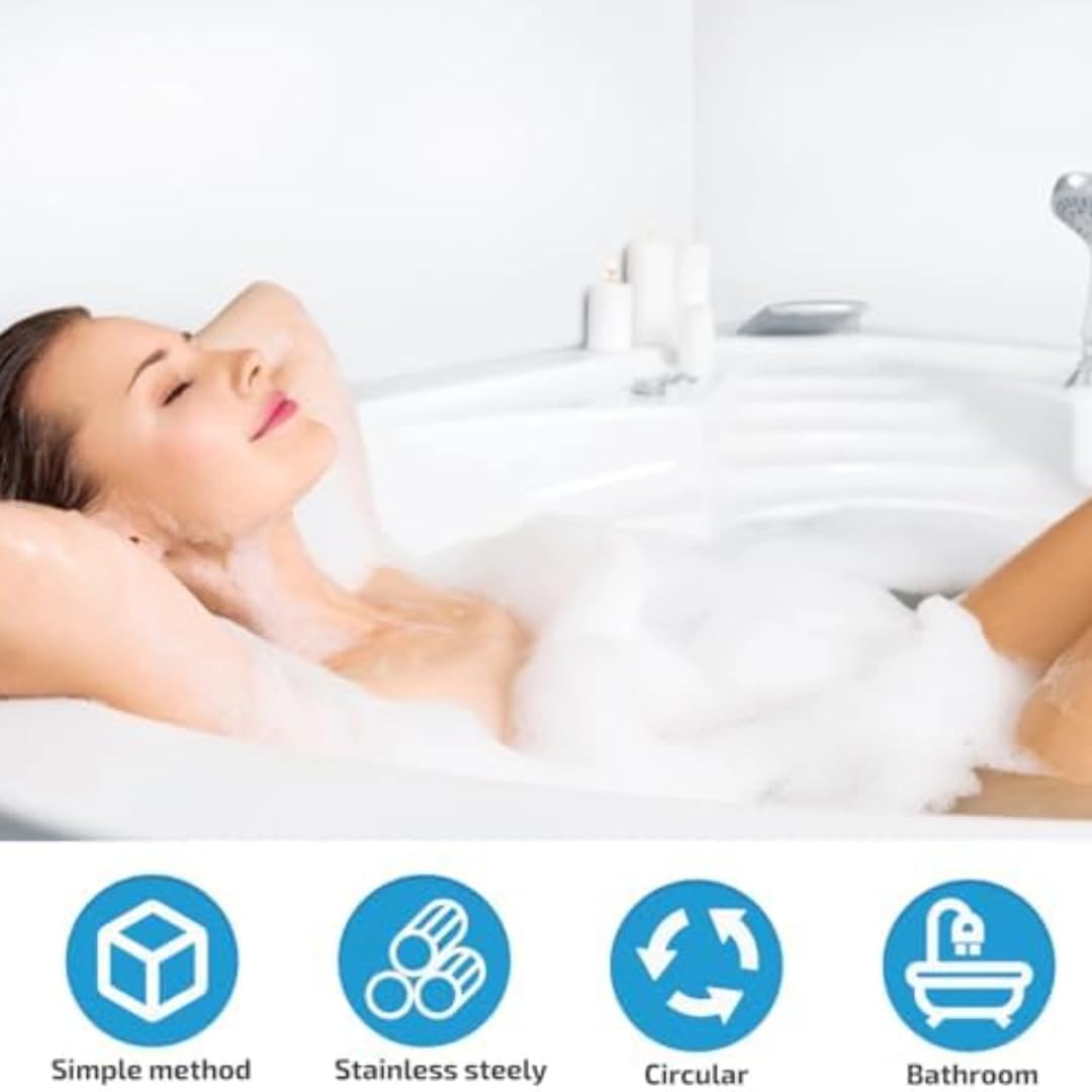 Taca do wanny ze stali nierdzewnej – luksusowy złoty stojak na wannę do relaksu akcesoria do spa i kąpieli do samopielęgnacji i domowego spa