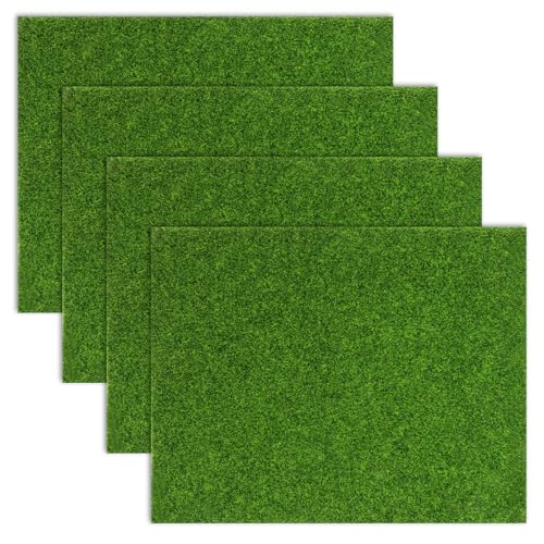 4 Stück Kunstgras Dekoration, 20 x 25 cm Kunstrasen-Basteln, Mini Kunstgarten Gras Teppich Dekor Basteln, Grasmatte für Basteln Außen Dekorationen Puppenhaus DIY Ornament 4 Stück Kunstgras Dekoration, 20 x 25 cm Kunstrasen-Basteln, Mini Kunstgarten Gras Teppich Dekor Basteln, Grasmatte für Basteln Außen Dekorationen Puppenhaus DIY Ornament