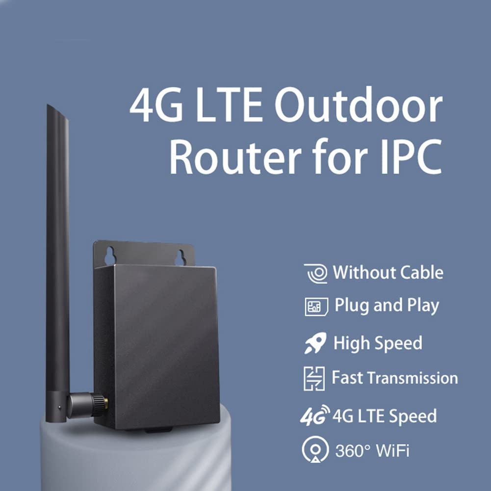 Schwamm Zewnętrzny router WiFi 4G LTE z gniazdem na kartę SIM, port CPE RJ45 Bezszczelne zasilanie do kamery IP