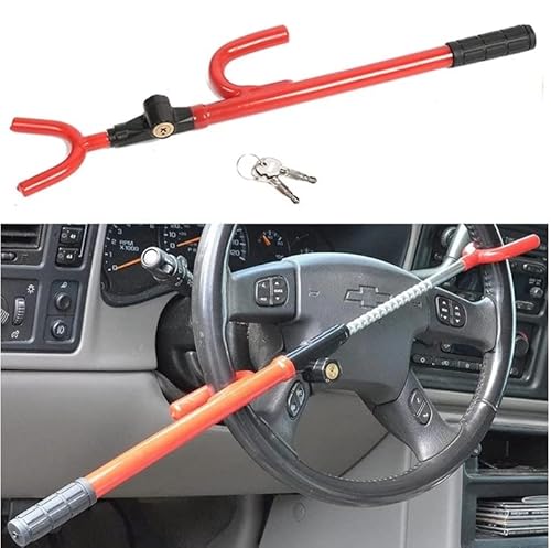 Autobizarre Anti-Theft Adjustable Car Steering Wheel Lock Security System For ...