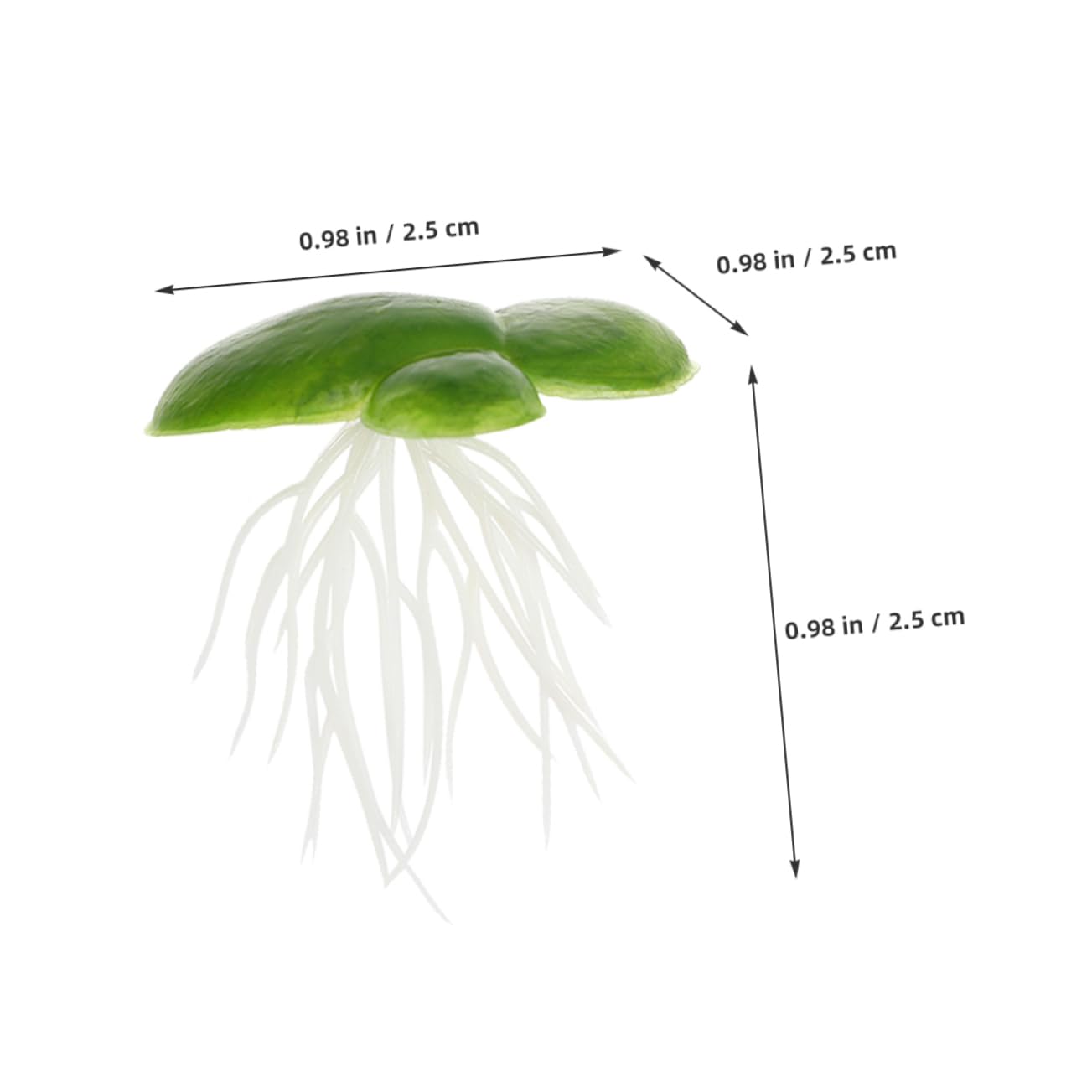 270pièces Plantes Aquatiques Flottantes Décoratives pour Aquarium Faux Lentilles Eau avec Décoration Naturelle pour Réservoirs Et Terrariums