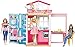 Mattel DVV48 Barbie - Casa con Muñeca y Accesorios, Dos Pisos, Plegable, Multicolor, Color/Modelo Surtido