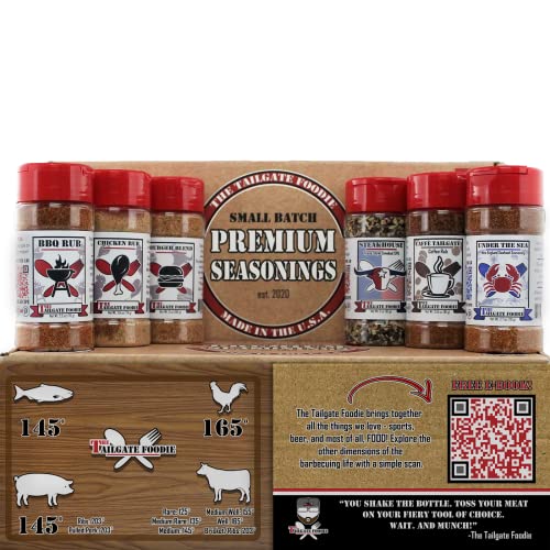 THE TAILGATE FOODIE Rare Wild Game Seasonings Hunter’s Edition Sportsman Gift Set 3 Flavor