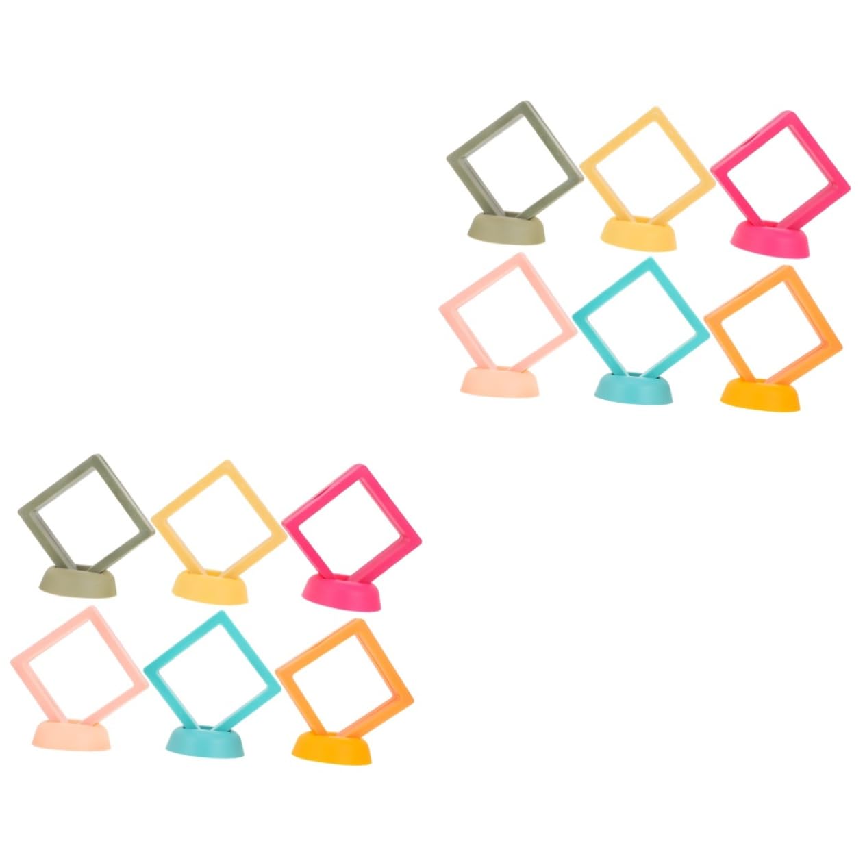 Levemolo 2sets Specimen Frame Coin Display Holder Sleek Appearance and Long-lasting Stability 6pcs*2