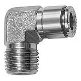 RIEGLER 135161-852.014-8 ES L-Steckverschraubung, R 1/4 a, für Schlauch-Außen-Ø 8, ES 1.4404, 1Stk
