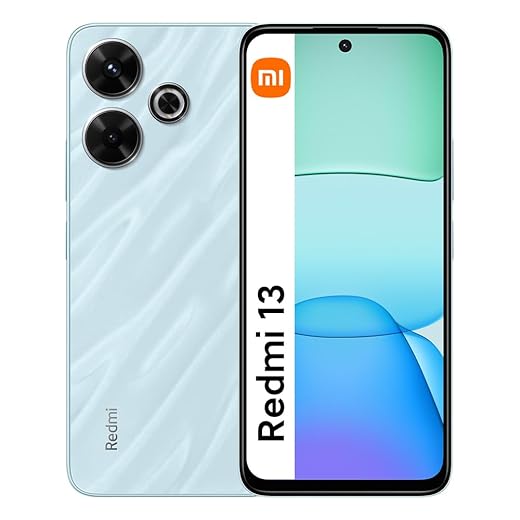 هاتف ريدمي 13 بشريحتين ازرق ميدنايت سعتها 8 جيجابايت وذاكرة قراءة 128 ومعالج ميدياتيك هيليو G91 الترا شاشة FHD+ مقاس 6.79 بوصة كاميرا ثلاثية 108 وكاميرا أمامية