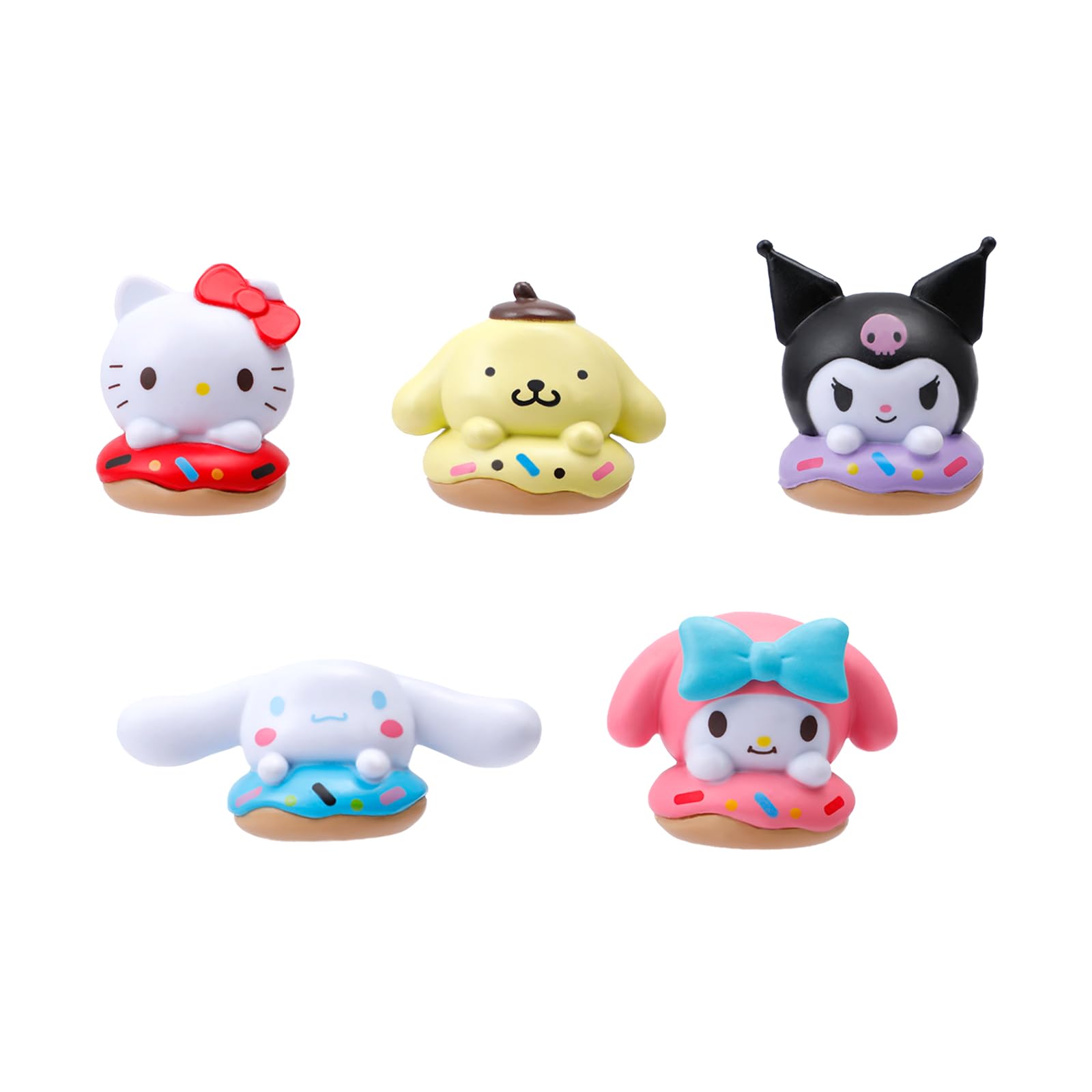 G-Ahora5pcs Kitty Figurines Cute Kitty Characters Figures Toy Set Kitty Cupcake Toppers for Fairy Garden Party Decoration Home Decor Cake Toppers (BJ-Cake SRO)