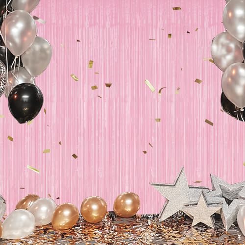 DECOCKRAT 3 Pack Foil Fringe Backdrop 3.3x8.2 FT miniatura 6