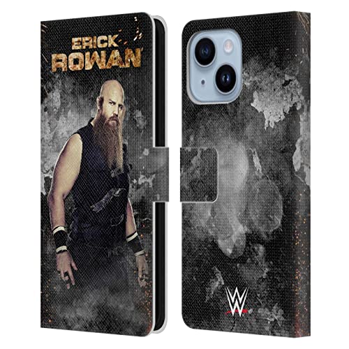 Coque Portefeuille Cuir WWE Erick Rowan iPhone 14 Plus Housse LED