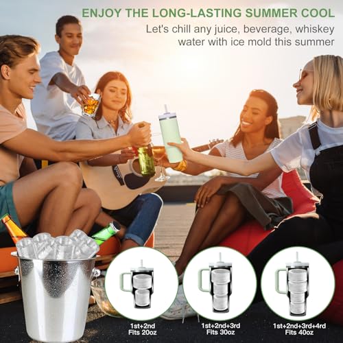 Molde para Cubos de Hielo para Vaso Tumbler de Silicona miniatura 7