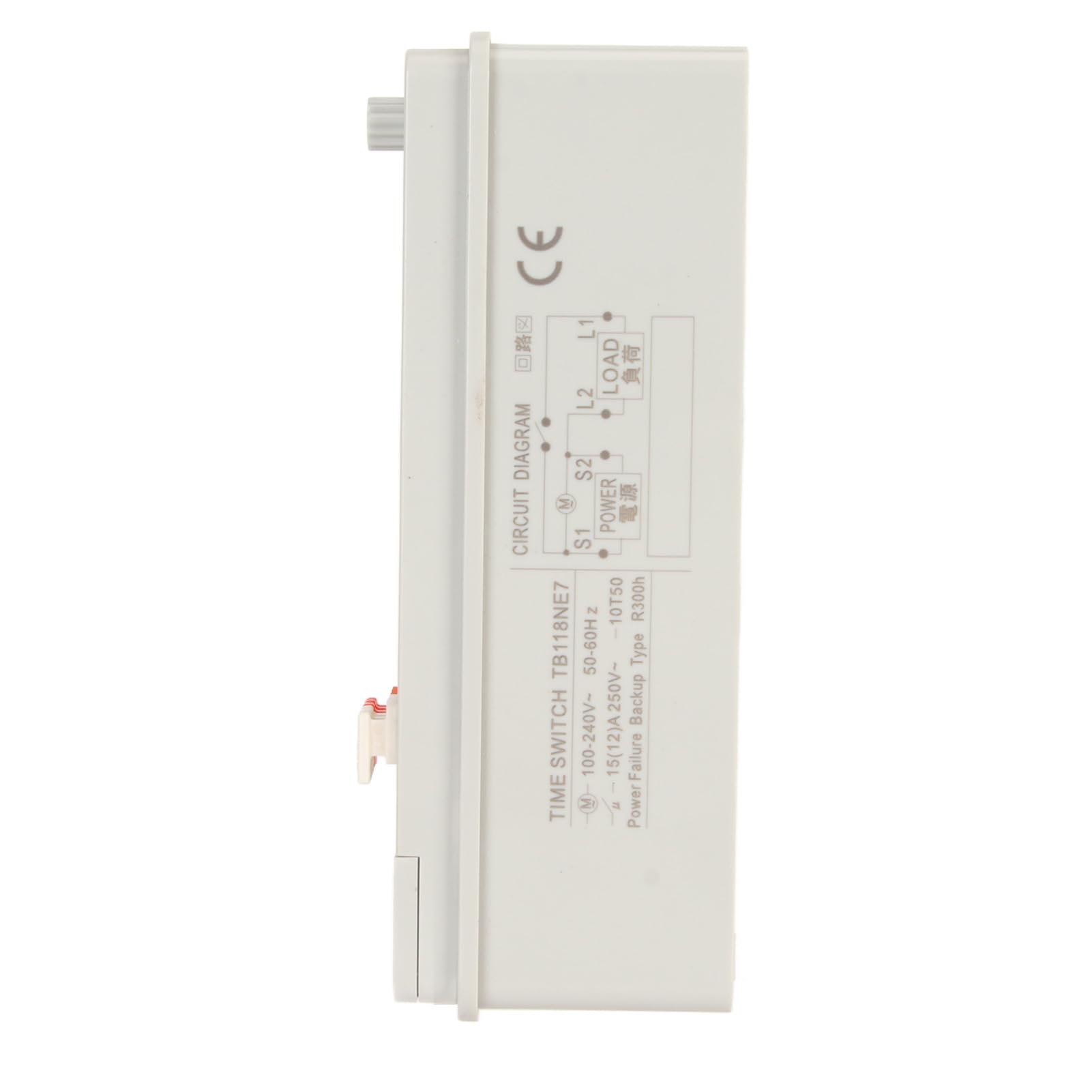 BORDSTRACT TB118N Mechanischer Zeitsteuerungsschalter, 15 Minuten minimaler mechanischer Timer 100 240 V AC für die Heimküche im Freien