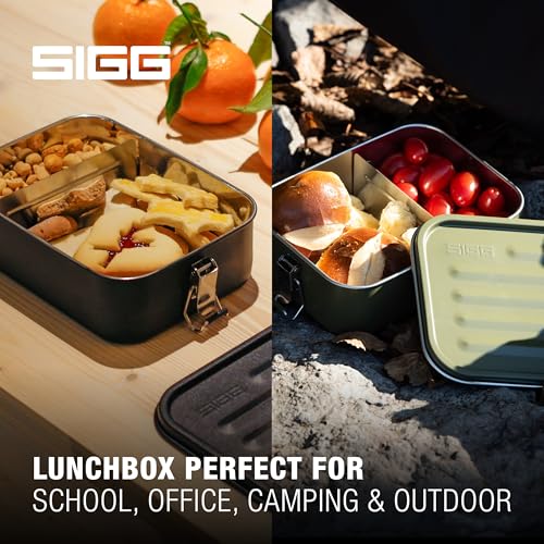 SIGG - Edelstahl Brotdose - Gemstone Box Roasted Green 1.1 L – Ansicht 4