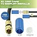 Mediabridge Coaxial Cable (3 Feet, 3 Pack) w/ Gold-Plated F-Male Connectors - Ultra Series - Tri-Shielded UL CL2 In-Wall Rated RG6 Digital Audio/Video - Removable EZ Grip Caps (Part# CJ03-6BF-G1X3 )