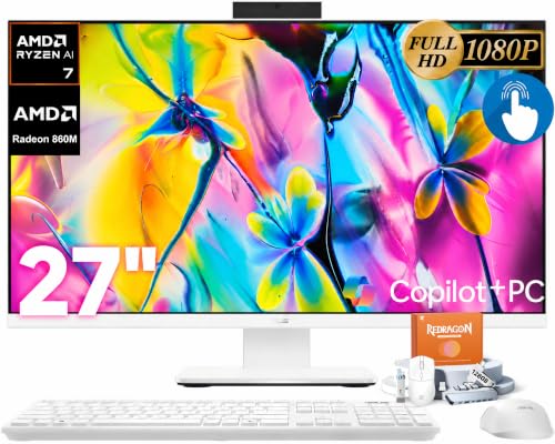 ASUS VM670 27" All-in-One Desktop Computer, Touchscreen, 32GB DDR5, 1TB SSD