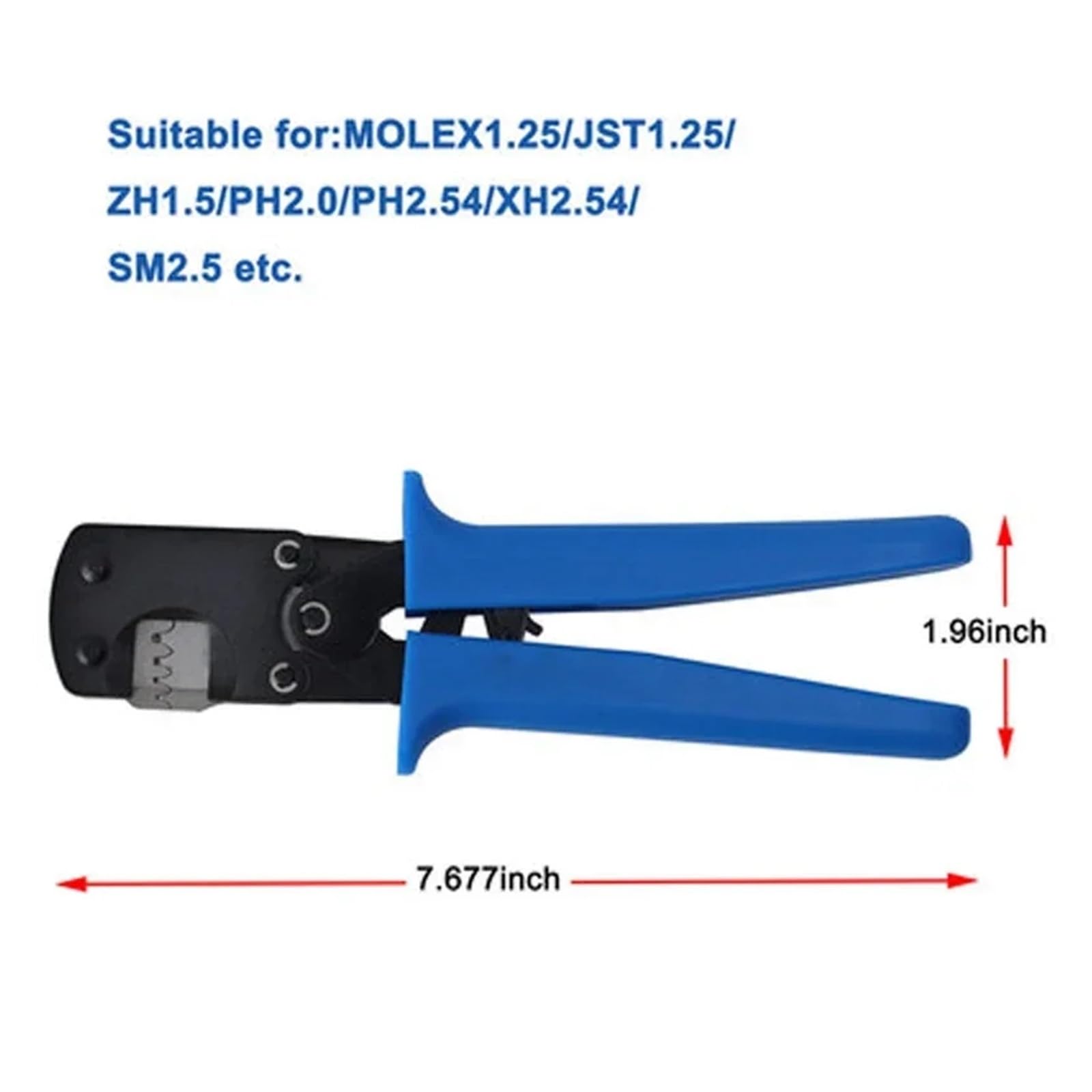 300 szt. zestawów zaciskowych i szczypiec zaciskowych 0,08-0,5 mm 28-20 AWG Zakres zaciskania Zaciskarka XH2,54/PH2,0/ZH1,5/SH1,0/2,0/2510 Narzędzia dla elektryków, mechaników(Crimping Plier)