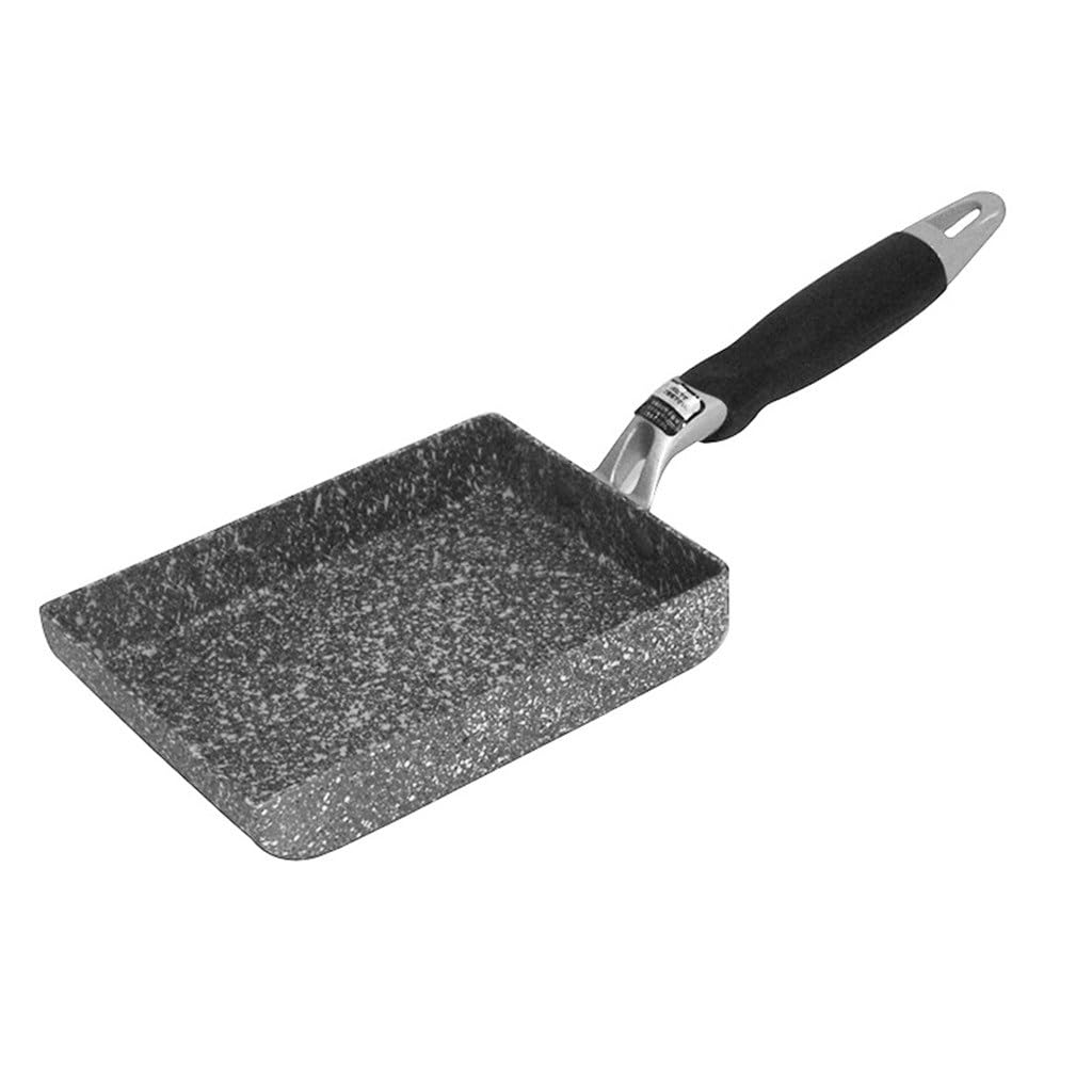 Poêle en pierre antiadhésive universelle carrée compatible induction