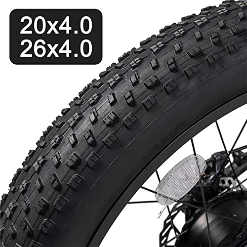 Fat Tire,All-Terrain E-Bike Tires - For Sand, Snow, Mountain And City Roads. 20/26X4.0 Inch E-Bike Tires - Fits Most E-Bikes And Bikes And Can Be Easily #TOP3