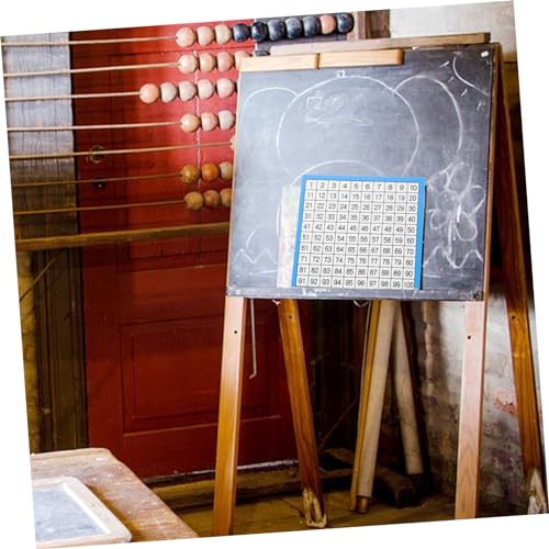 Tabla de números del 1 al 100 con material de enseñanza de matemáticas lavable y muy resistente 7