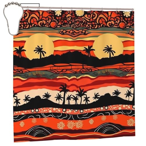 Rideau de douche polyester BONDIJ pour baignoire familiale - 8