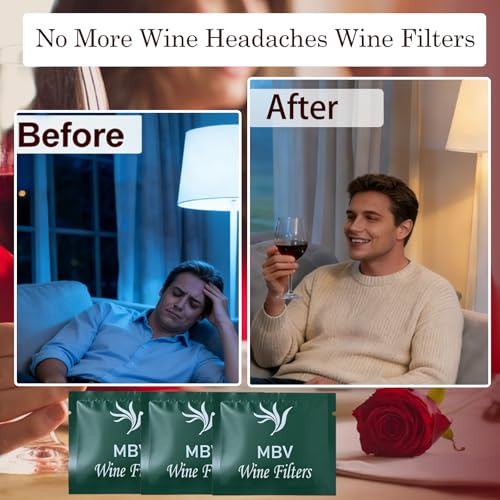 Image of 15 PCS Wine Filters, Wine Purifier To Remove Sulfite And Histamine | Portable-Effective Wine Filters To Remove Sulfite And Histamine, , Wine Sulfite Remover Wine Lover Gifts for Men Women