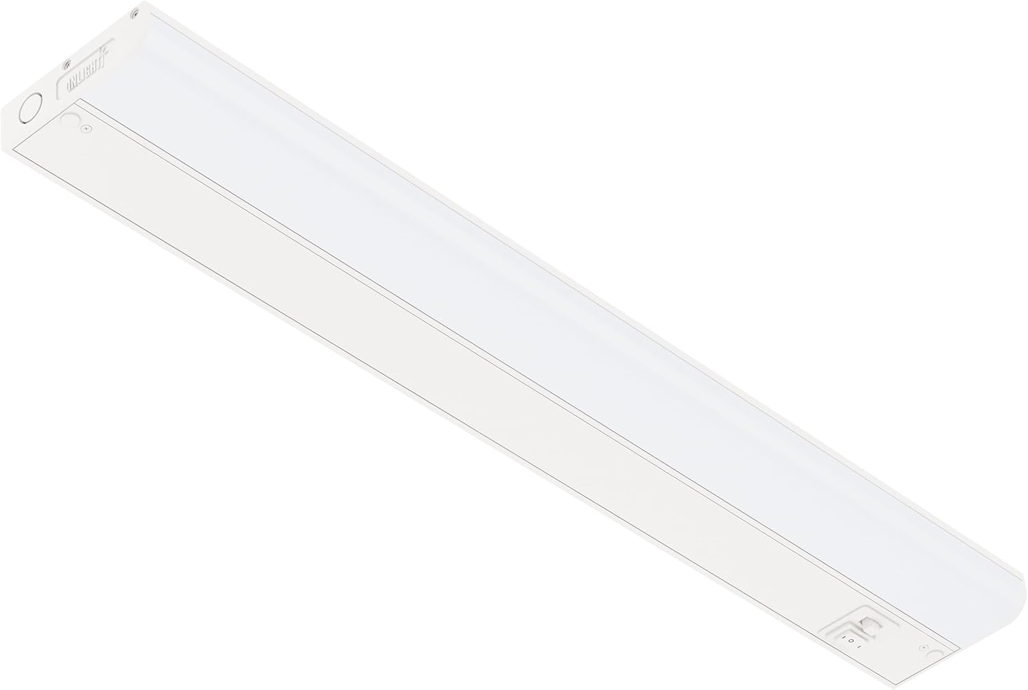 GETINLIGHT Dimmable Hardwired Only 3 Color Under Cabinet LED Lights, 24-inch, Soft White(3000K), Bright White(4000K), Daylight White(5000K), Matte White Finished, ETL Listed, IN-0201-13-WH-345K 3-Color 24-inch