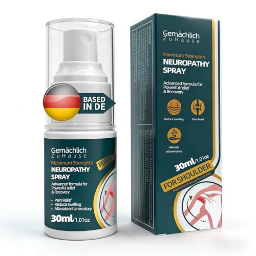 NDC Listed Shoulder Pain Relief Arnica Spray - Maximum Strength Arnica for Rotator Cuff and Upper Back Stiffness - Warming Mist for Stiff Joints and Bruising Touch Free Application 30 mL