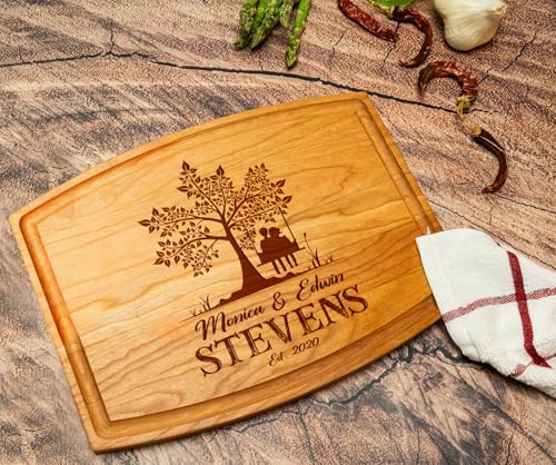 Tabla de cortar rectangular de madera personalizada miniatura 2