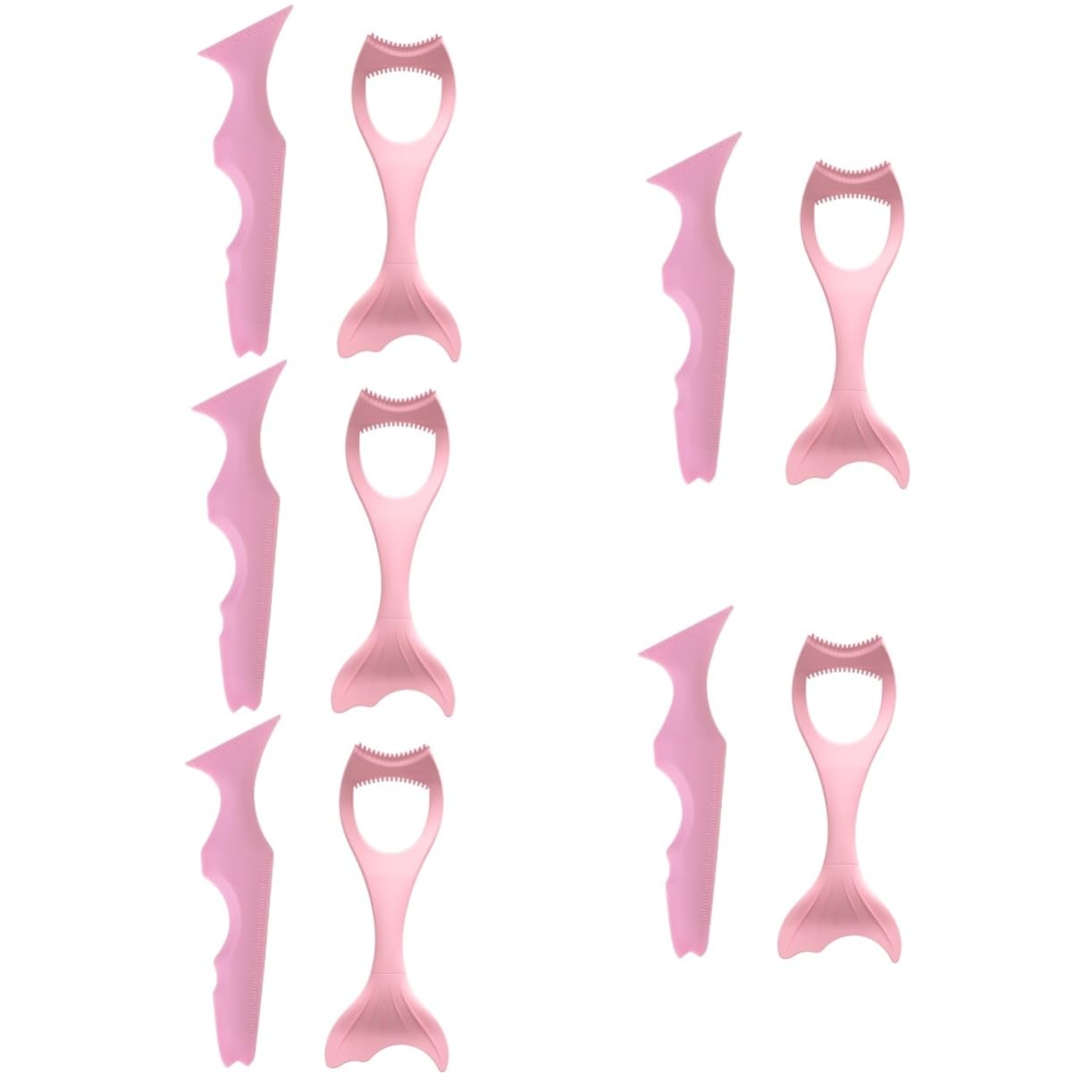 FRCOLOR Lot De 5 Pochoirs De Maquillage En Silicone Réutilisables Pour Eye-liner Sourcils Yeux Lèvres Mascara Pour Artistes 2 Pièces X 5