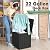 WTFGO Outdoor Storage Box, Resin Deck Boxes Outdoor Waterproof For Patio Furniture, Garden Tools, Pool Supplies, Durable And UV Resistant, Lockable (31 Gallon, Black)