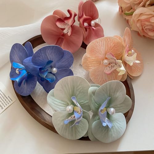 Pinces à cheveux fleur tropicale pour sublimer vos coiffures de vacances à la mer - 7