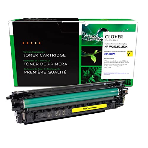 Toner jaune W2122X HP 212X haut rendement cartouche imprimante laser