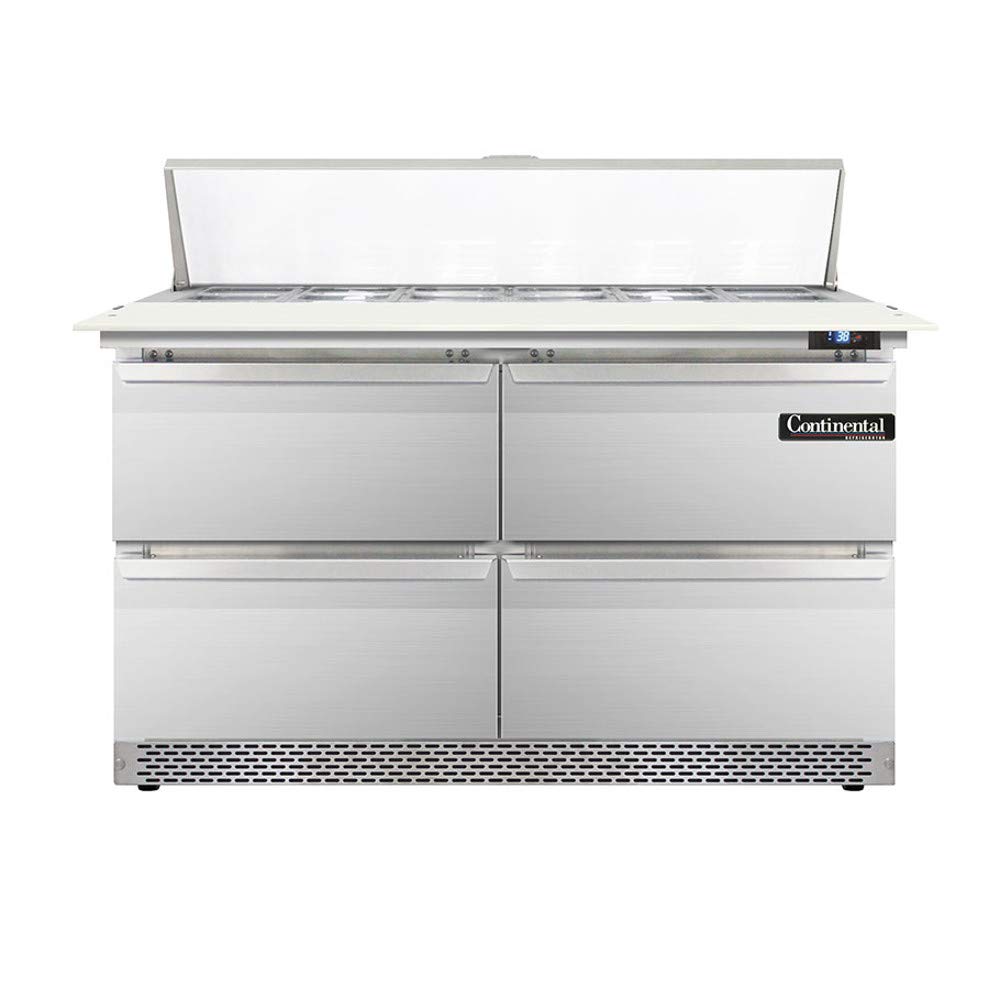 DL48-12C-FB-D Designer Line Sandwich Unit by Continental Refrigerator – Commercial Grade