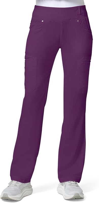 Iflex Scrubs for Women Straight Leg Scrub Pants with 6 Pockets