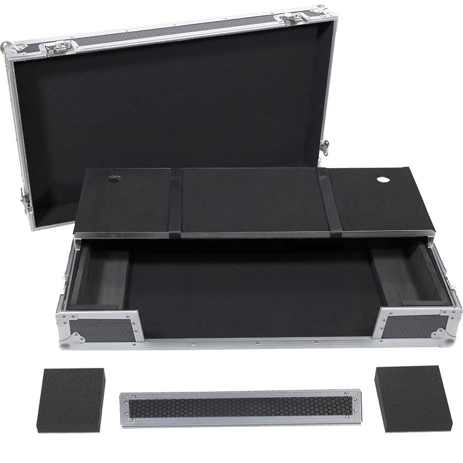 Walkasse WMC-PROXZLTS Flight Case Sistema DJ Todo en uno Pioneer XDJ-XZ Plata (Sopt. Ordenador y Ruedas)