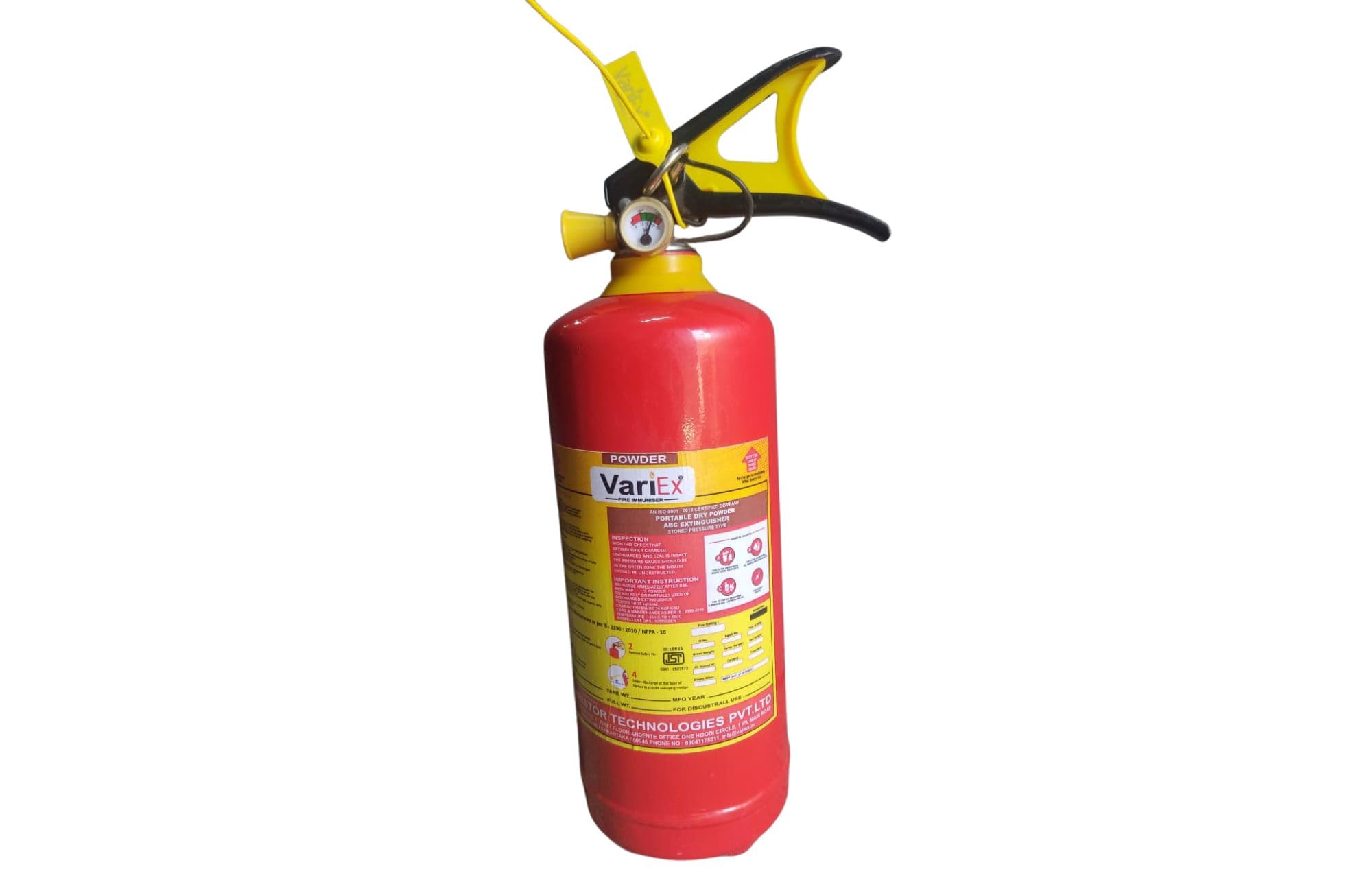 VariEx ABC Powder Type 2 Kg Fire Extinguisher Red