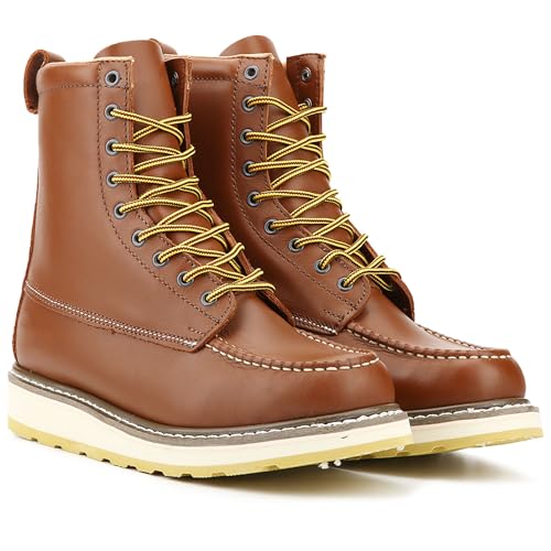 Image of SureTrack 6'' & 8'' Men's Soft Toe Wedge Work Boots, Slip Resistant, EH