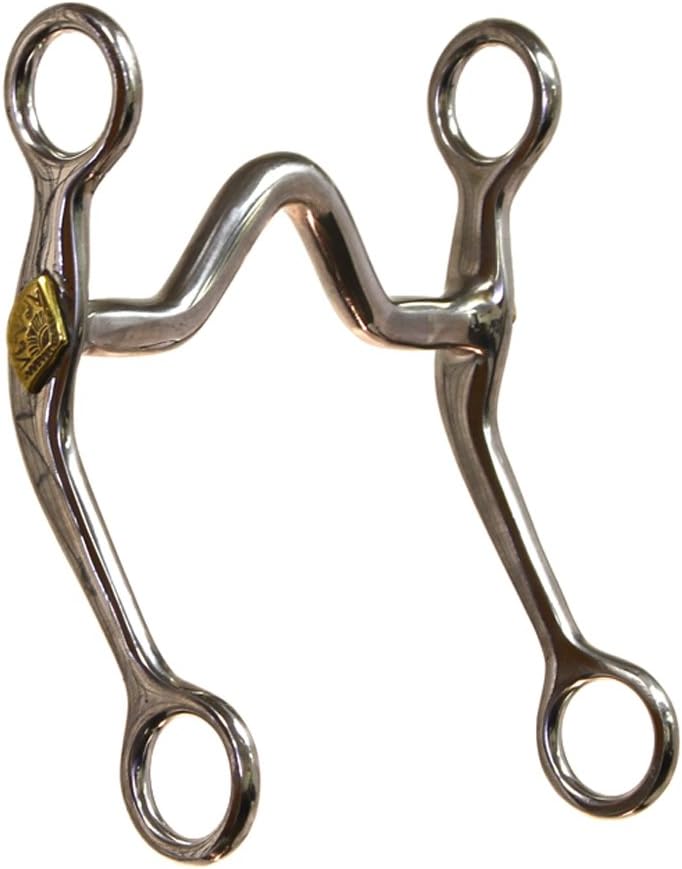 The Colorado Saddlery Mouth Stainless Steel Quarter Horse Curb Bit, 4 3/4-Inch