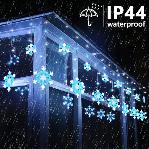 Luces navideñas copo de nieve Toodour 17.22 pies LED miniatura 3