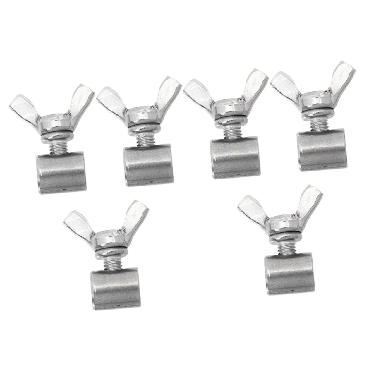 HAWILLOSCH 6pcs Wire Rope Clamp Cable Wire Clamp for Rigging Heavy Duty Butterfly Buckle Chuck