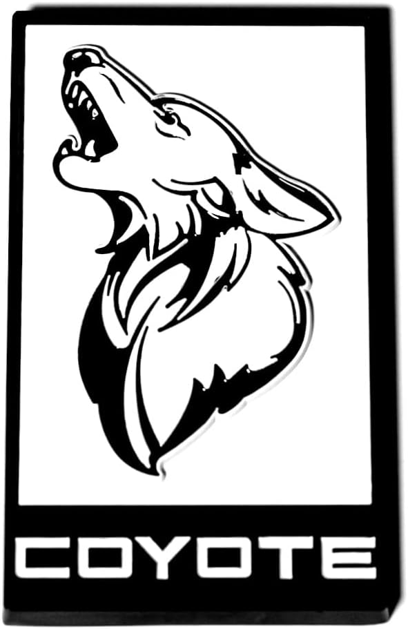 MF Auto Designs - GT350 Style Coyote Badge (White)