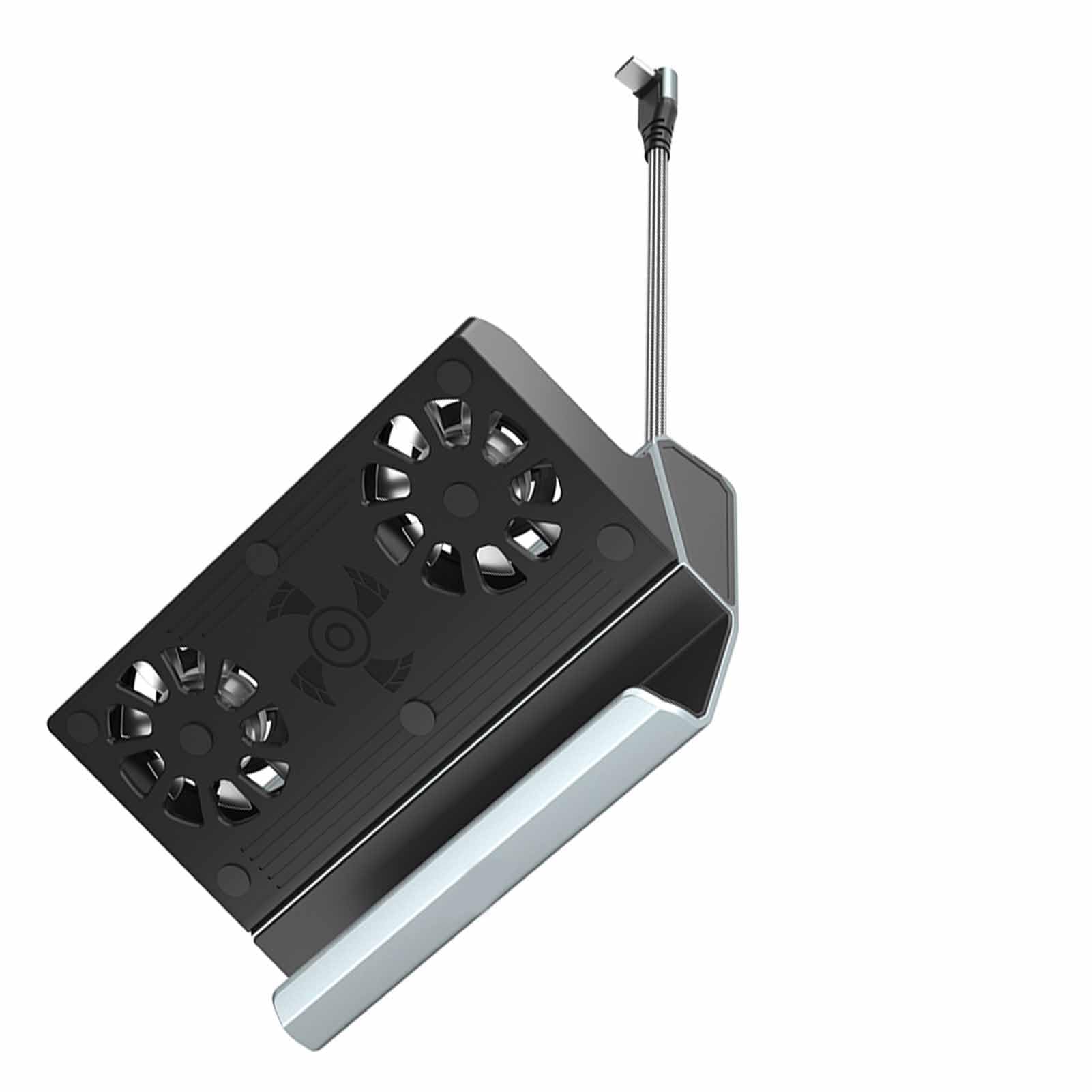 Stacja Dokująca do Konsoli do Gier 10 w 1, Typ C M PD USB 3.0 Czytnik Kart USB 2.0 RJ45 2.0, z Podwójnymi Wentylatorami Chłodzącymi, dla