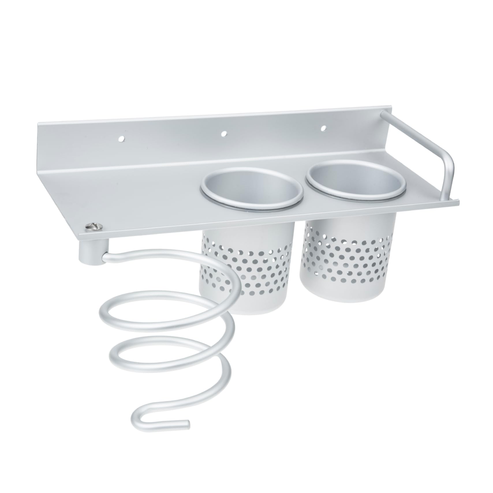 Mensola Da Parete Per Asciugacapelli Supporto Per Piastra e Rasoio Organizzatore Per Strumenti Da Parrucchiere Installazione Senza Foratura Adatta Per Bagno