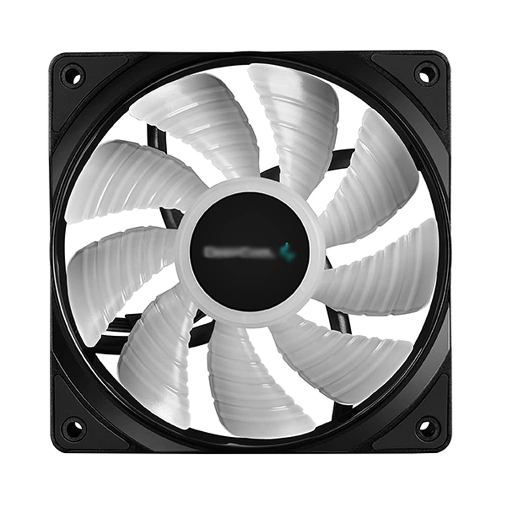 NOBRIM Ventilador de radiador 120, Ventilador de Carcasa de luz RGB Personalizado, Ventilador de chasis de Control Pwm en Sistema de refrigeración líquida, Enfriador de Carcasa de Ordenador de 12cm