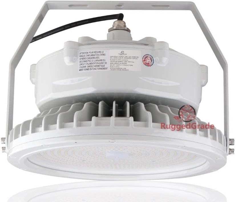 RuggedGrade 17400 lúmenes - 120 W LED serie Vulcan luz lineal peligrosa de ubicación - Clase I Div II aprobada - Luz a prueba de explosiones - 5000 K