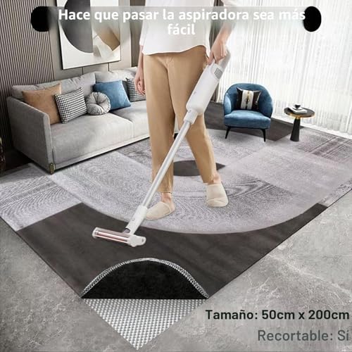 Miniatura 4 de Kaheign Estera Antideslizante Multiusos, 50cm X 200cm Estera De Agarre De Alfombra De Base De Pvc Alfombrilla Impermeable Para Cojín De Suelo Para Hogar Oficina Carros Cocina Baño Blanco