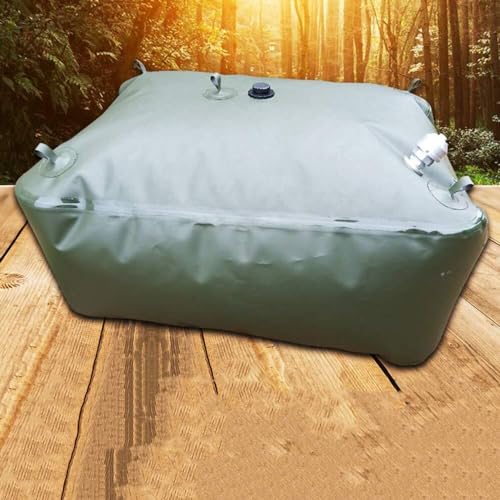 Récupérateur d'eau de pluie pliable grand volume avec robinet extérieur