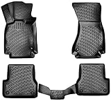 Hochwertige Gummimatte Auto - Die robusten Fussmatten Auto sind aus besonders strapazierfähigem und temperaturbeständigem (-40°C bis +80°C) TPE-Material. So bleiben die Auto Matten Fußraum Gummi lange Zeit ein verlässlicher und treuer Begleiter in Ihrem Auto