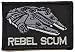 Rebel Scum Alliance 2x3 Morale Hook Fastener Patch - Black